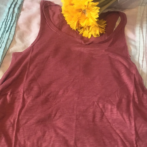 💜COMFY BERRY COLOR HIGH LOW JERSEY TANK DRESS - Picture 5 of 8